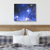 Falling Blue Embrionic Stars Leinwanddruck (Insitu (Schlafzimmer))
