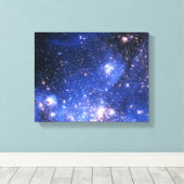 Falling Blue Embrionic Stars Leinwanddruck (Insitu (Holzboden))