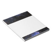 Falling Blue Embrionic Stars Notizblock (angewinkelt)