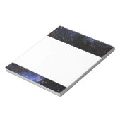 Falling Blue Embrionic Stars Notizblock (Rotiert)