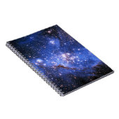 Falling Blue Embrionic Stars Notizblock (Rechte Seite)
