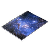 Falling Blue Embrionic Stars Notizblock (Linke Seite)