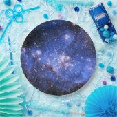 Falling Blue Embrionic Stars Pappteller (Party)