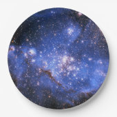 Falling Blue Embrionic Stars Pappteller (Vorderseite)