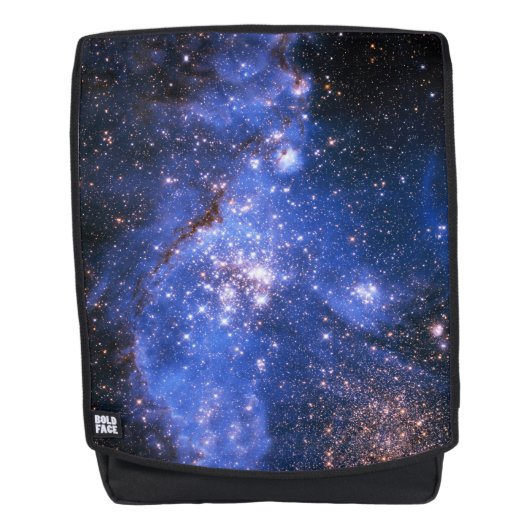 Falling Blue Embrionic Stars Rucksack (Vorderseite)
