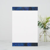 Falling Blue Glass Bubbles Briefpapier (Stehend Vorderseite)