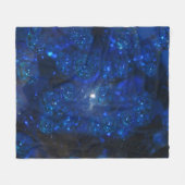 Falling Blue Glass Bubbles Fleecedecke (Vorderseite (Horizontal))