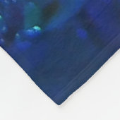 Falling Blue Glass Bubbles Fleecedecke (Ecke)