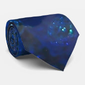 Falling Blue Glass Bubbles Krawatte (Gerollt)