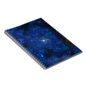 Falling Blue Glass Bubbles Notizblock (Rechte Seite)