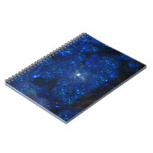 Falling Blue Glass Bubbles Notizblock (Linke Seite)