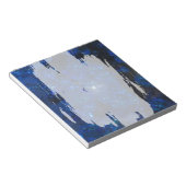 Falling Blue Glass Bubbles Notizblock (angewinkelt)