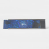 Falling Blue Glass Bubbles Schreibtischnamensplakette (Vorderseite )