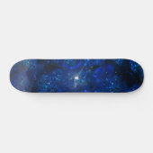 Falling Blue Glass Bubbles Skateboard (Horizontal)