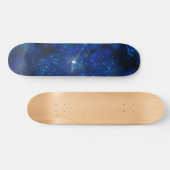 Falling Blue Glass Bubbles Skateboard (Horizontal)