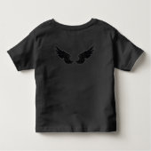 Falling Castiel Angel Black Front and Back Kleinkind T-shirt (Rückseite)