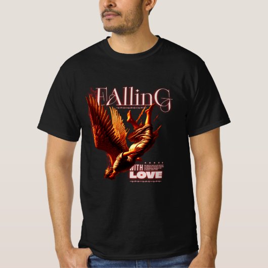 FALLING EAGLE DESIGN T-Shirt (Vorderseite)