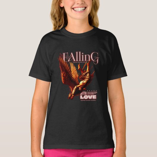 FALLING EAGLE DESIGN T-Shirt (Vorderseite)