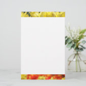 Falling Floral Summer Glow Briefpapier (Stehend Vorderseite)