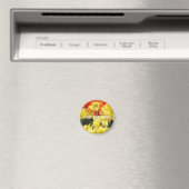 Falling Floral Summer Glow Magnet (In Situ (Geschirrspüler))