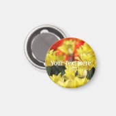 Falling Floral Summer Glow Magnet (Vorderseite/Rückseite)