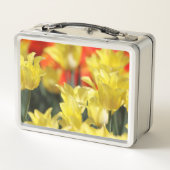 Falling Floral Summer Glow Metall Brotdose (Rückseite)