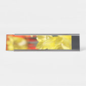 Falling Floral Summer Glow Schreibtischnamensplakette (Vorderseite )