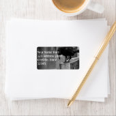 Falling Friedhof Crow Adressaufkleber (Insitu)