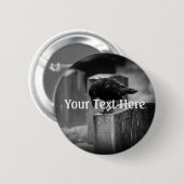 Falling Friedhof Crow Button (Vorne & Hinten)