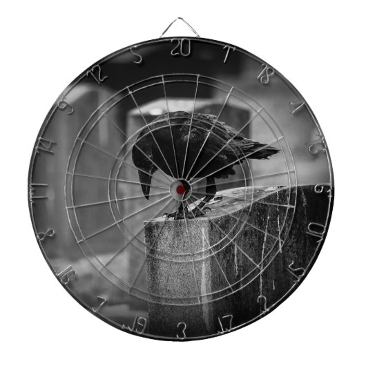 Falling Friedhof Crow Dartscheibe (vorne)