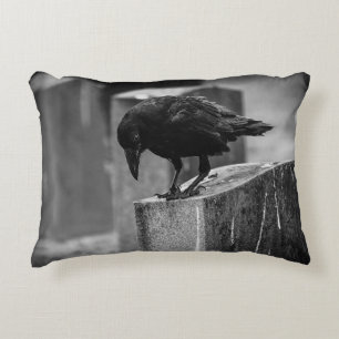 Falling Friedhof Crow Dekokissen