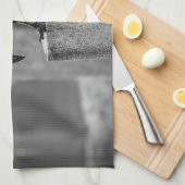 Falling Friedhof Crow Geschirrtuch (Viertel Falte)