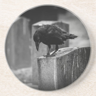 Falling Friedhof Crow Getränkeuntersetzer
