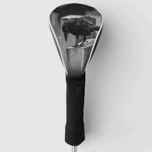 Falling Friedhof Crow Golf Headcover (Vorderseite)
