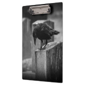 Falling Friedhof Crow Klemmbrett (Links)