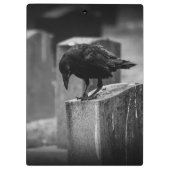 Falling Friedhof Crow Klemmbrett (Rückseite)