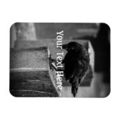 Falling Friedhof Crow Magnet (Horizontal)