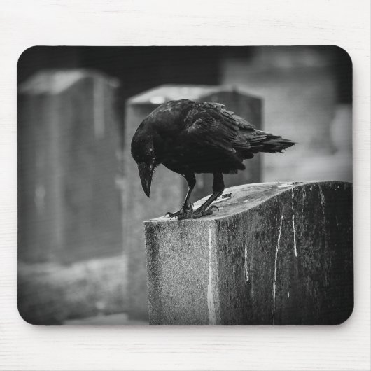Falling Friedhof Crow Mousepad (Vorne)
