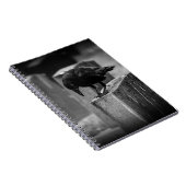 Falling Friedhof Crow Notizblock (Rechte Seite)