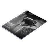 Falling Friedhof Crow Notizblock (Linke Seite)