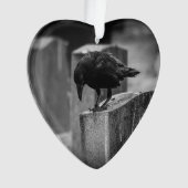 Falling Friedhof Crow Ornament (Vorderseite)