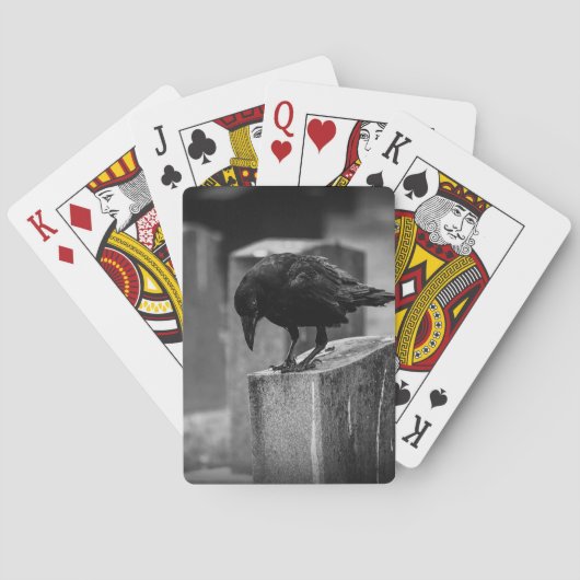 Falling Friedhof Crow Spielkarten (Rückseite)
