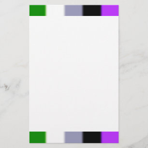 Falling Genderqueer Pride Flag Briefpapier