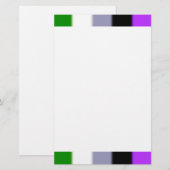 Falling Genderqueer Pride Flag Briefpapier (Vorne/Hinten)