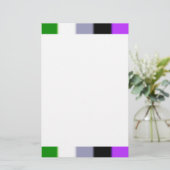 Falling Genderqueer Pride Flag Briefpapier (Stehend Vorderseite)