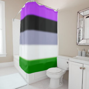 Falling Genderqueer Pride Flag Duschvorhang