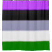 Falling Genderqueer Pride Flag Duschvorhang (Vorderseite)