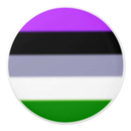 Falling Genderqueer Pride Flag Keramikknauf (Vorderseite)