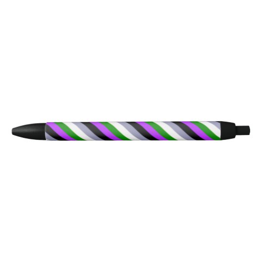 Falling Genderqueer Pride Flag Kugelschreiber (Vorderseite)
