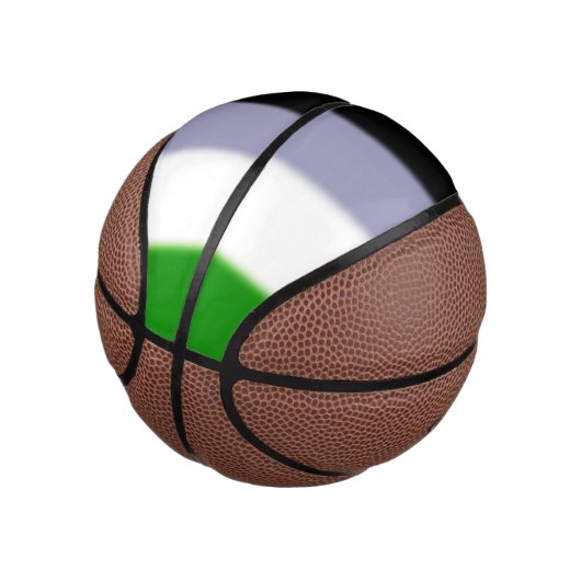 Falling Genderqueer Pride Flag Mini Basketball (angewinkelt)
